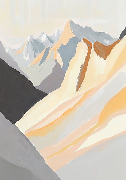 Berge Berg Beige Natur Gipfel von Niklas Maximilian