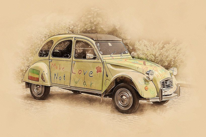 Oldtimer Eend van Peter Roder