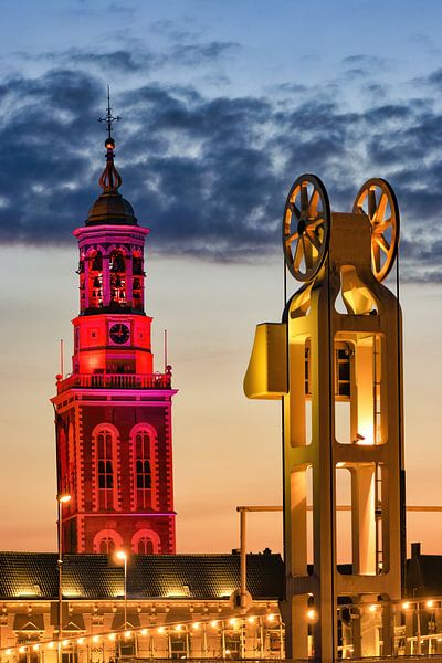New Tower and city bridge in Kampen by Sjoerd van der Wal Photography