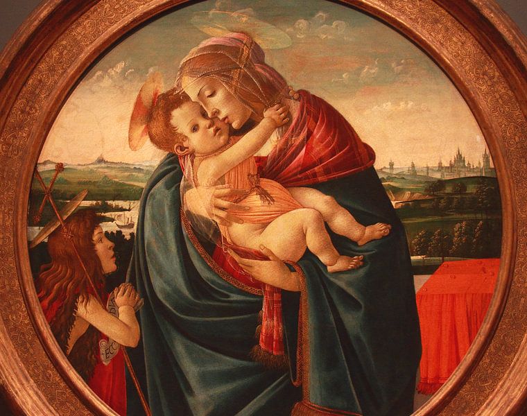 Botticelli Madonna und Kind mit Johannes dem Täufer von lieve maréchal