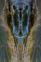 Le dieu de la mer dans le miroir