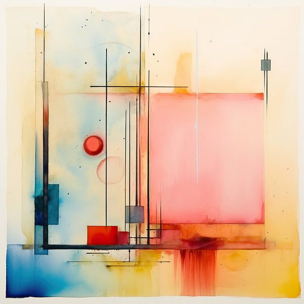 Modern Abstract Expressionisme 28496 van Abstract Schilderij