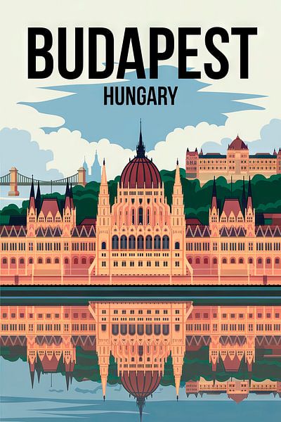 Budapest, Hungary. by Poster Art Shop