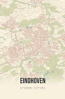 Eindhoven vintage Straßenkarte