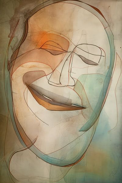 Abstracte vrolijkheid 5 van Bert Nijholt