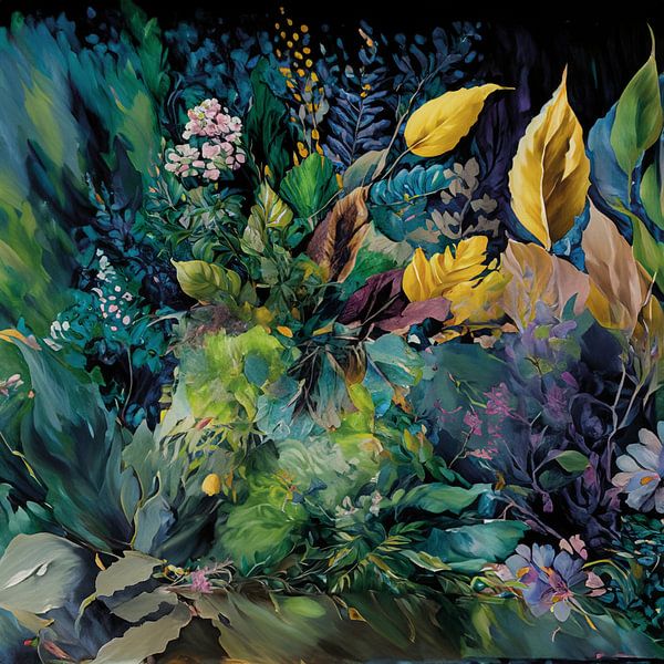 Verdant Serenity - Green Serenity - Botanical Brilliance by MadameRuiz