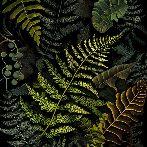 A jungle of ferns by Vythryd Arts