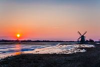 Zonsondergang op de Ryptsjerksterpolder