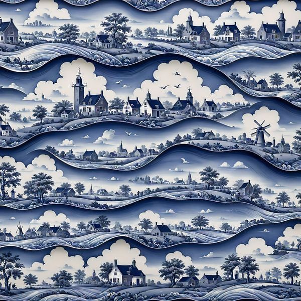 Variations DB one van VriesWol WallArt