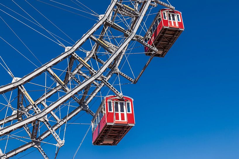 The popular Wiener Riesenrad agains a blue sky by Kim Willems