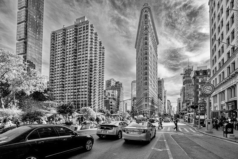 Flatiron Building in New York in zwart-wit van Tilo Grellmann