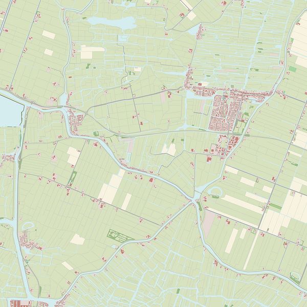 Karte von Graft-De Rijp von Rebel Ontwerp