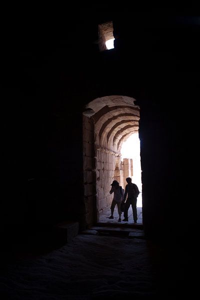 Grabhügel in Petra, Jordanien von Kees van Dun