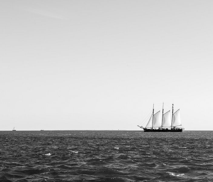 De Driemaster in zwart-wit par Barbara Koppe