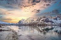 Sunset over the Lofoten Islands