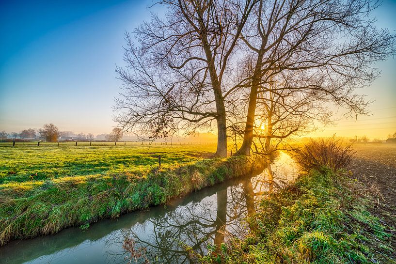 paysage du lever du soleil par Marcel Derweduwen