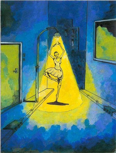 Balletdanseres in het straatlicht von Rob Eikenaar