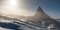 The Matterhorn in strong wind and mystical light