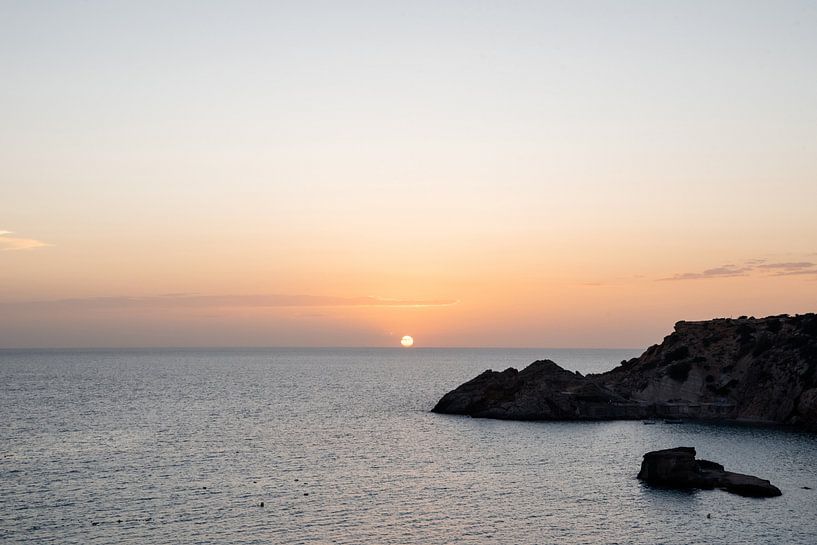 Coucher de soleil à Cala Tarida, Ibiza, septembre 2021 par Danielle Bosschaart