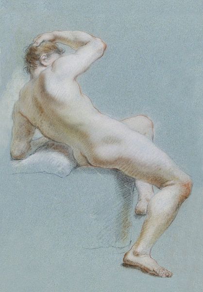 Sitzender nackter Mann von Atelier Liesjes