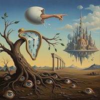 Surreale Traumlandschaft Vision - Moderne surrealistische Kunst