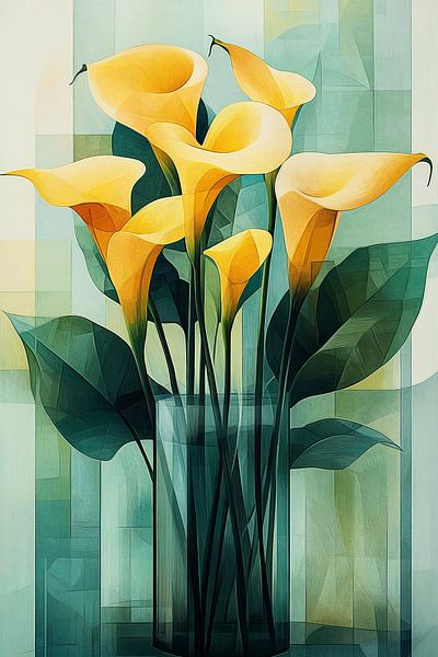 Calla-Lilien in der Geometrie von Studio BB