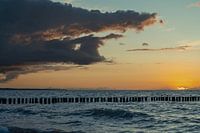 Coucher de soleil sur la mer Baltique