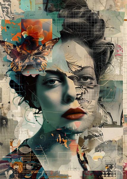 The collage girl No 3 by Andreas Magnusson