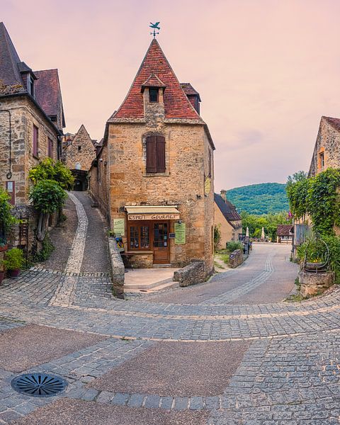 Ein früher Morgen in Beynac-et-Cazenac, Frankreich von Henk Meijer Photography