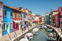 Venise, Burano, l'île colorée.