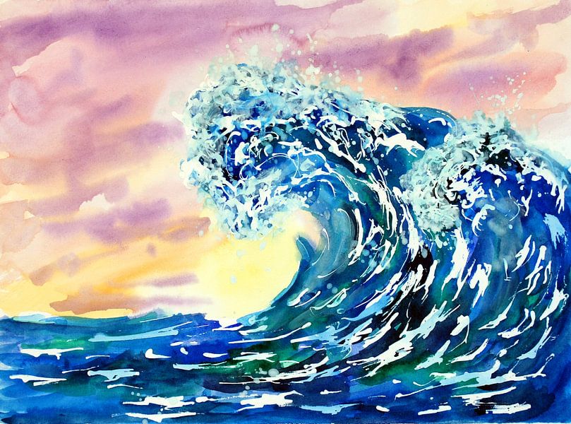 Vagues d'été Océan par Sebastian Grafmann