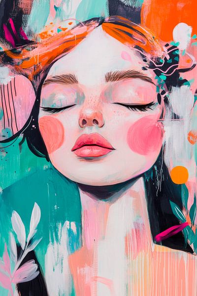 Rêves colorés de la jeunesse par Poster Art Shop