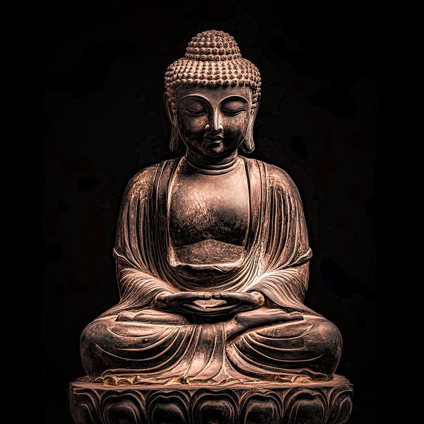 Buddha in Meditationshaltung von Vlindertuin-Art