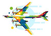 TU-95 Bear in Pop Art