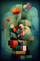 Botanische Abstraktion: Die Pflanze in kubistischem Glanz