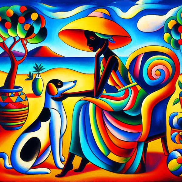 Summer in the style of Henri Matisse. ( 3 ) by Ineke de Rijk