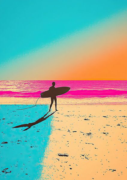 Beach Sea Surfing by Niklas Maximilian