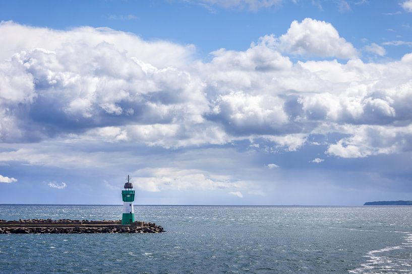 Port entrance from Sassnitz on Rügen by Christian Müringer