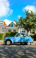 Citroën 2CV bleue à Leiden
