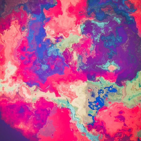 marbre abstraction art bleu rouge violet #marbre par JBJart Justyna Jaszke