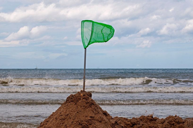 Fischernetz am Strand für Strandräuber. von Blond Beeld