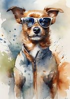aquarelle chien