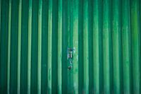 Green Garage Door Olhão | Travel Photography Portugal