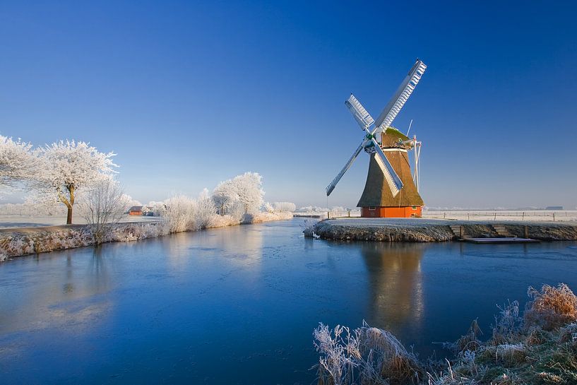 Winter in der Kriminstermolen, Zuidwolde, Groningen von Henk Meijer Photography