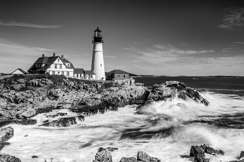 Cape Elizabeth, Portland - Maine (monochrome) par Sascha Kilmer