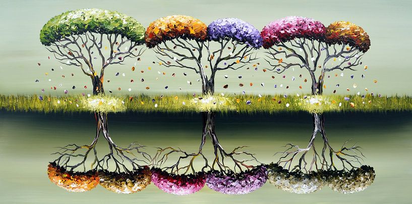 Saisons vertes par Gena Theheartofart