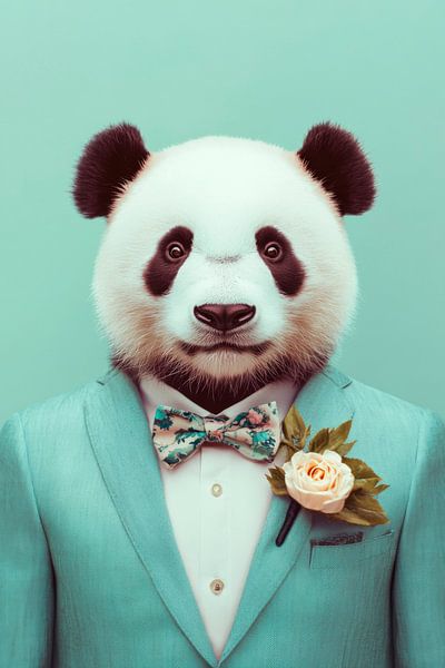 Panda en costume élégant par Poster Art Shop