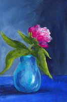 Pink peony still life