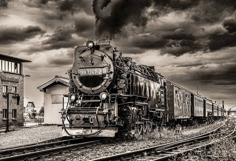 Narrow-gauge railway in the Harz by Ria Overbeeke