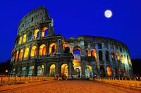Colosseum under the moon